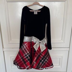 Bonnie Jean Black & Red Christmas Dress